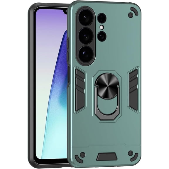REQO Compatible with Samsung Galaxy S26 Ultra Case with Ring Stand and Shock Absorption, Dual Layer Protection in PC and TPU, Military Grade Drop Protection Case