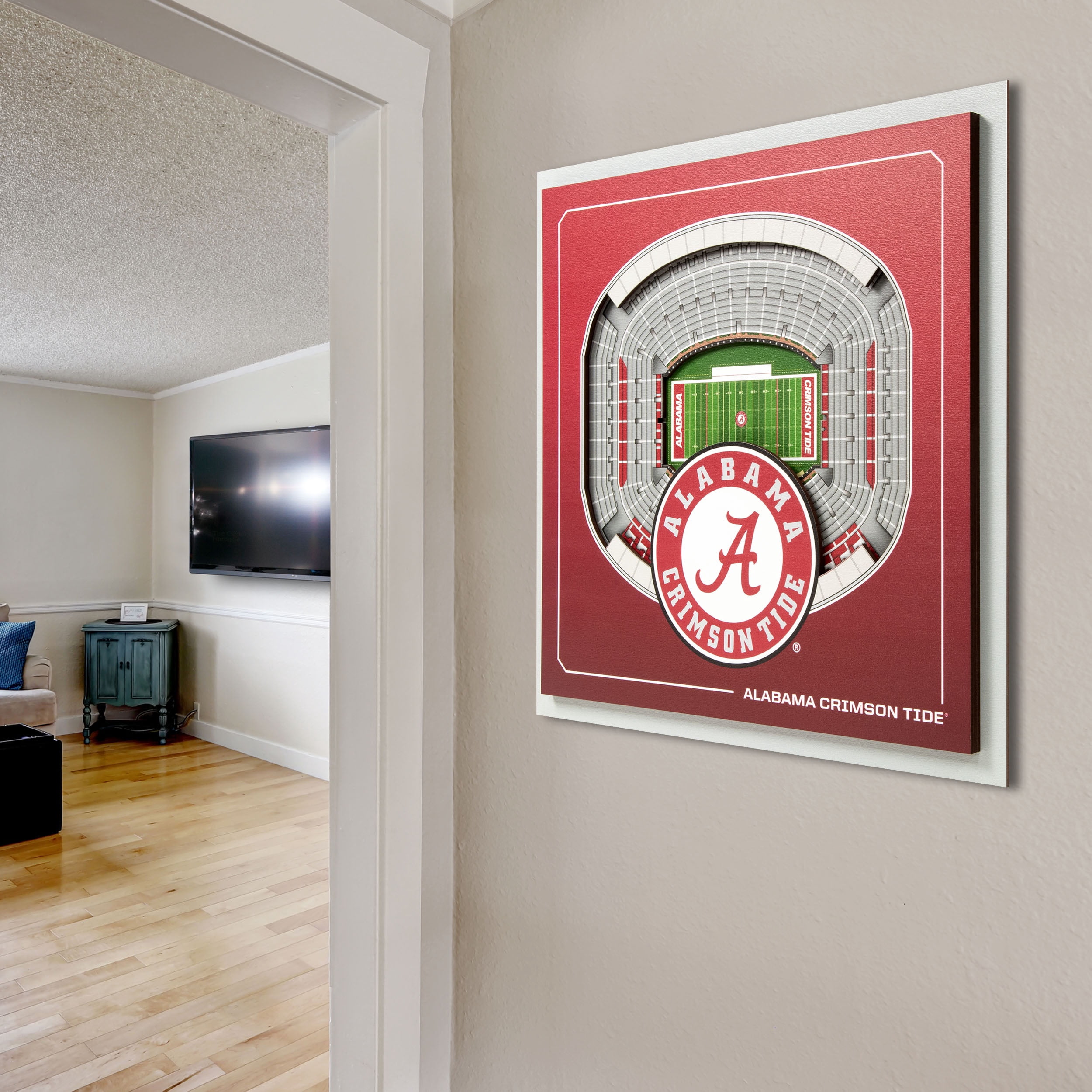 YouTheFan NCAA Alabama Crimson Tide Stadium Series 3D Wall Art