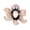 White, variant on Mightlink Elegant Peony Flower Shape Brooch Luxury Faux Crystal Inlaid Pin Overcoat Cardigan Enamel Badge Coat Accessories