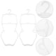 thumbnail image 2 of 10 perchas de plástico para niños, perchas para ropa de bebé, trajes de baño, perchas para bebés, niños pequeños, color blanco, 2 of 7