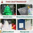 thumbnail image 5 of 3D Christmas Handmade Cards, 3D Tree Pop up Cards, Merry Christmas Card, Holiday Xmas Greeting Blessing Card, Glitter Tree Envelopes, Festive Postcards Greeting Decoration, 5 of 7