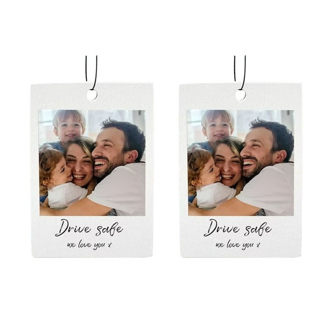 asddcavvf Custom Car Rear View Hanging Ornament With Any Photo & Text Dog & Cat Photo Pendant for Car 5 Style Options Stain Glass Window Flowers