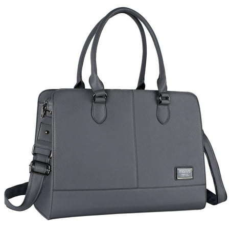 Laptop Bags Totes - Mosiso Women Laptop Tote Bag (Up to 15.6 Inch) Premium PU Leather Large with 3 Layer Compartments Business Work Travel Shoulder Briefcase Handbag