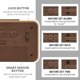 thumbnail image 4 of Digital Alarm Clock Battery Operated, Wooden Lcd Digital Clock with Night Light, Temperature Detect, Snooze Function for Bedroom, Bedside, Desk, 4 of 5