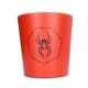 thumbnail image 2 of Bote de basura de dibujos animados, Base antideslizante, patrón de araña negro, impermeable, rojo, lindo bote de basura de cuero PU para habitación de niños, 2 of 8
