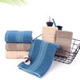 thumbnail image 2 of Toalla de algodón absorbente suave para el hogar, toalla para la cara con rayas, regalo de empresa, toalla para correr, 2 of 6