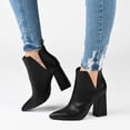 thumbnail image 3 of Journee Collection Womens Neima Pointed Toe Block Heel Ankle Booties, 3 of 6