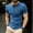 Blue, variant on WIZUTIZ Henley Short Sleeve Shirt for Men Lightweight Casual 3 Button Tees Tops Cotton Classic Work Blend T-Shirts with Pocket