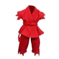 thumbnail image 3 of Figura de acción a escala 1/12, ropa, disfraz de muñeca, uniforme de judo, ropa en miniatura, cinturón de pantalón superior para cuerpo masculino de 6 Rojo, 3 of 5