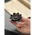 thumbnail image 5 of Alloy Lotus Incense Holder With Miao Lotus Image Design, 5 Holes Large Size Incense Burner For Sticks And Coils, Compact, 5 of 5