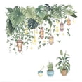 thumbnail image 2 of Etiqueta de la pared de plantas , calcomanías de pared con estampado de hojas, papel tapiz decorativo de fondo de maceta, Mural artístico para, 2 of 9