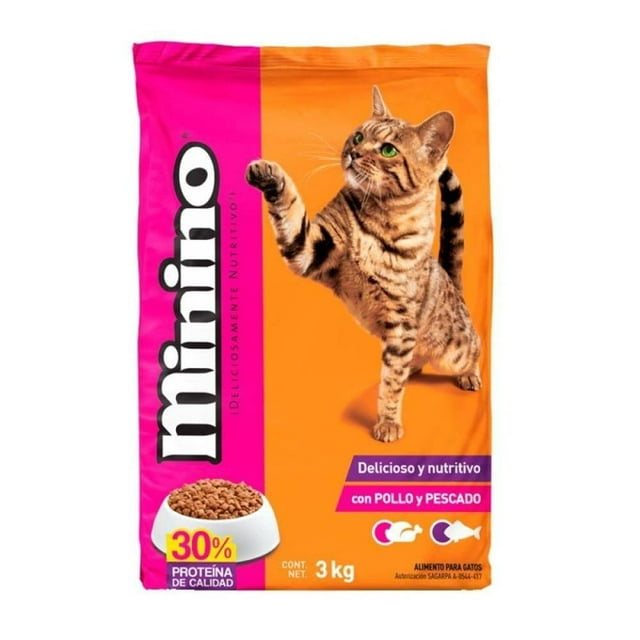 Alimento para Gato Minino con Pollo y Pescado 3 kg