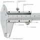 thumbnail image 4 of Calibrador a vernier, calibrador a vernier analógico de acero inoxidable de 150 mm / 0,02 mm, herramienta micrométrica de alta precisión con medición de profundidad, profesional para interiores y exteriores, 4 of 5