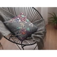 thumbnail image 5 of Amrita Sen Suede Zippered Pillow With Purple on Gray Finish CAIPL11FSDS18X18, 5 of 9