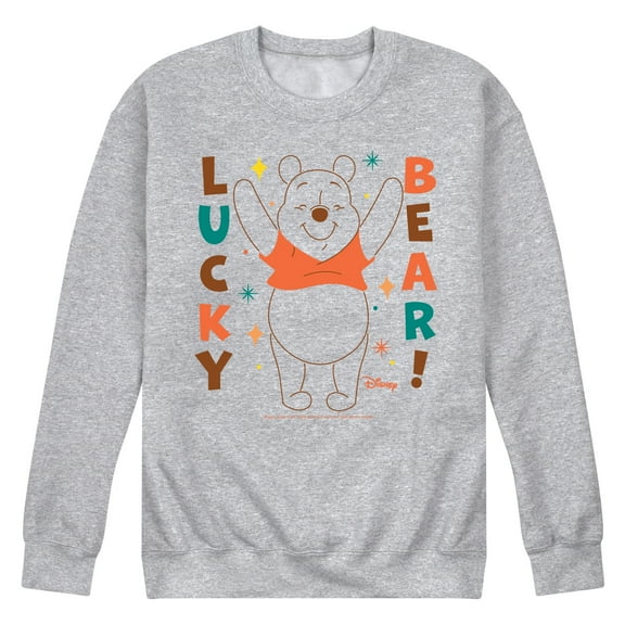 Winnie the Pooh - Lucky Bear - Men's Crew Neck Fleece Pullover