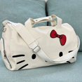 thumbnail image 1 of Hello Kitty Sanrio-Equipaje de viaje de gran capacidad, bolsos de diseñador, bolsa de lona impermeable de lujo, marca de tendencia de moda, 1 of 5