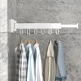 thumbnail image 1 of Drying Rack Wall Mounted Space Save Folding 1/2 Poles Retractable Drying Clothes Strong Load Bearing Collapsible Laundry Drying Rack for Home, 1 of 7