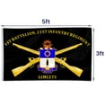 thumbnail image 3 of 1st Battalion, 21st Infantry Regiment Gimlets 25th Infantry Division US Army Flag 3x5Feet Outdoor Indoor Decoration Flag with Brass Grommets, 3 of 5