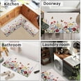 thumbnail image 4 of Wildflower Kitchen Rugs Set of 2 Spring Summer Floral Kitchen Mats for Floor Non Slip Kitchen Runner for Home Farmhouse Seasonal Decor Comfort Standing Mat for Sink Laundry, 4 of 5
