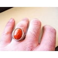 thumbnail image 6 of NEW Coral Mans Ring, Natural Red Coral Ring, Unisex Ring, Silver Jewelry, 925 Silver Ring, Birthday Gift, Heavy Mens Ring, Arabic Design, Ottoman Style Ring, Christmas, Turkey Mens Signet Ring, 6 of 6