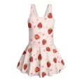thumbnail image 4 of Tutolipy Strawberry Hearts Girls Beach Swimsuit, Playful Bathing Suit Skirt Girls One Piece Swimsuits for Pool, Size 6-7 Years, 4 of 8