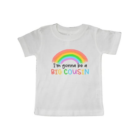 

Inktastic I m Gonna be a Big Cousin Rainbow Gift Baby Boy or Baby Girl T-Shirt
