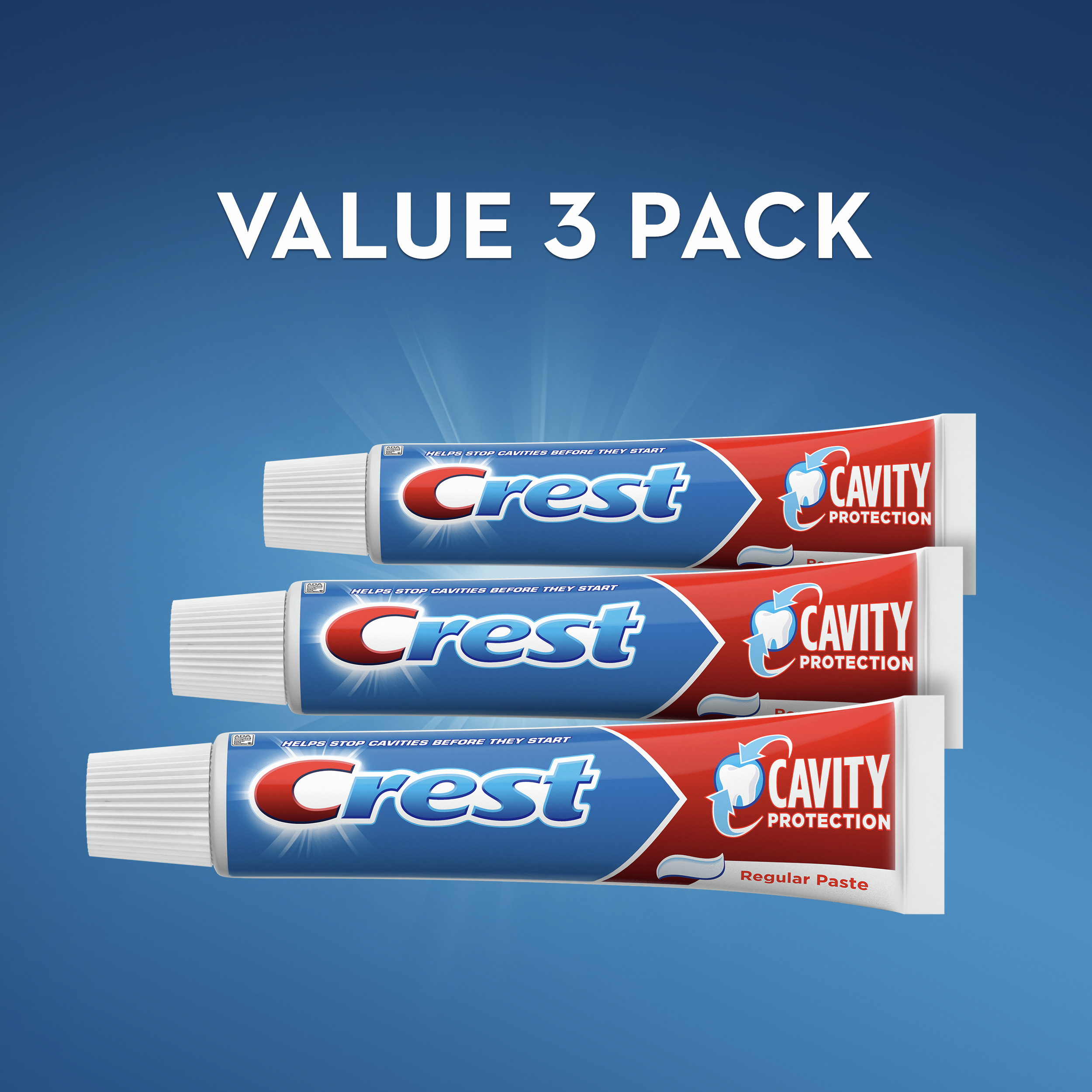 Crest Cavity Protection Toothpaste, Regular Paste, 5.7 oz, 3 Pack - image 6 of 7