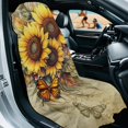 thumbnail image 3 of XYZCANDO Butterfly and Sunflower Pattern Car Seat Towel Covers Non-Slip for Gym Beach Running, Sweatproof Anti-Slip Seats Protectors Comfortable, 3 of 10