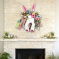 thumbnail image 4 of Nkmbld Easter Wreaths for Front Door, Easter Bunny Wreath Spring Artificial Wreath for Front Door Indoor Outdoor Wall Window Festival Decoration, 4 of 8