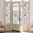 thumbnail image 2 of Blue Red Coastal Window Privacy Film, Sea Turtle Nautical Coral Summer Beach Static Cling UV Sun Blocking Heat Control Window Tint, Non-Adhesive One Way Windows Privacy Cover 17.7''x78.7'', 2 of 7