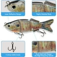 thumbnail image 3 of TRUSCEND Easy Catch Swimmax, Magic Noisy Turbulent Wiggling and Vibrating Actions for More Bites, Segmented Swimbait Jointed by Dyneema Strongest Fiber, Lifelike Fishing Lures for Family Fishing, 3 of 7