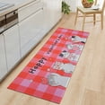 thumbnail image 2 of Invuni Multifunctional Long Strip Cat Love Rugs Valentine''s Day Non-Slip Backed Mat Cat Love Doormat, Pink Kitchen Mats Set of 2 (17" X 47"+17" X 30"), 2 of 6
