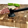 thumbnail image 3 of Austok Double-Sided Zinc Alloy Meat Tenderizer Food-Grade Meat Pounder Heavy Duty Hammer Mallet Tool with Ergonomic Handle for Tenderizing Steak Beef, 3 of 8