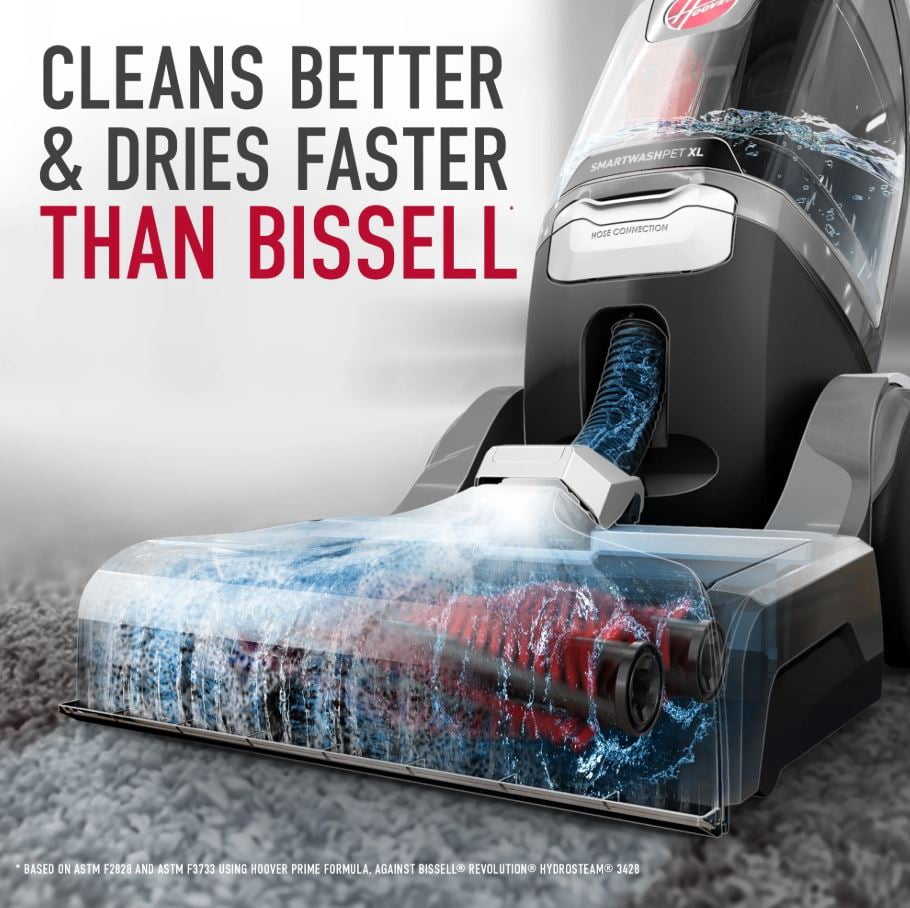 Hoover SmartWash Pet XL, Upright Carpet Cleaner Machine, for Carpet, Rugs, Upholstery, and Stairs, Fast Drying, Deep Clean, Self Cleaning, FH62010V