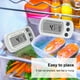 thumbnail image 4 of Termómetro Digital Para Refrigerador, Termómetro Digital Para Refrigerador Resistente Al Agua DTH 94 2 Piezas ABS Pantalla Clara Para Cocinas Para Almacenamiento En Frío, 4 of 7