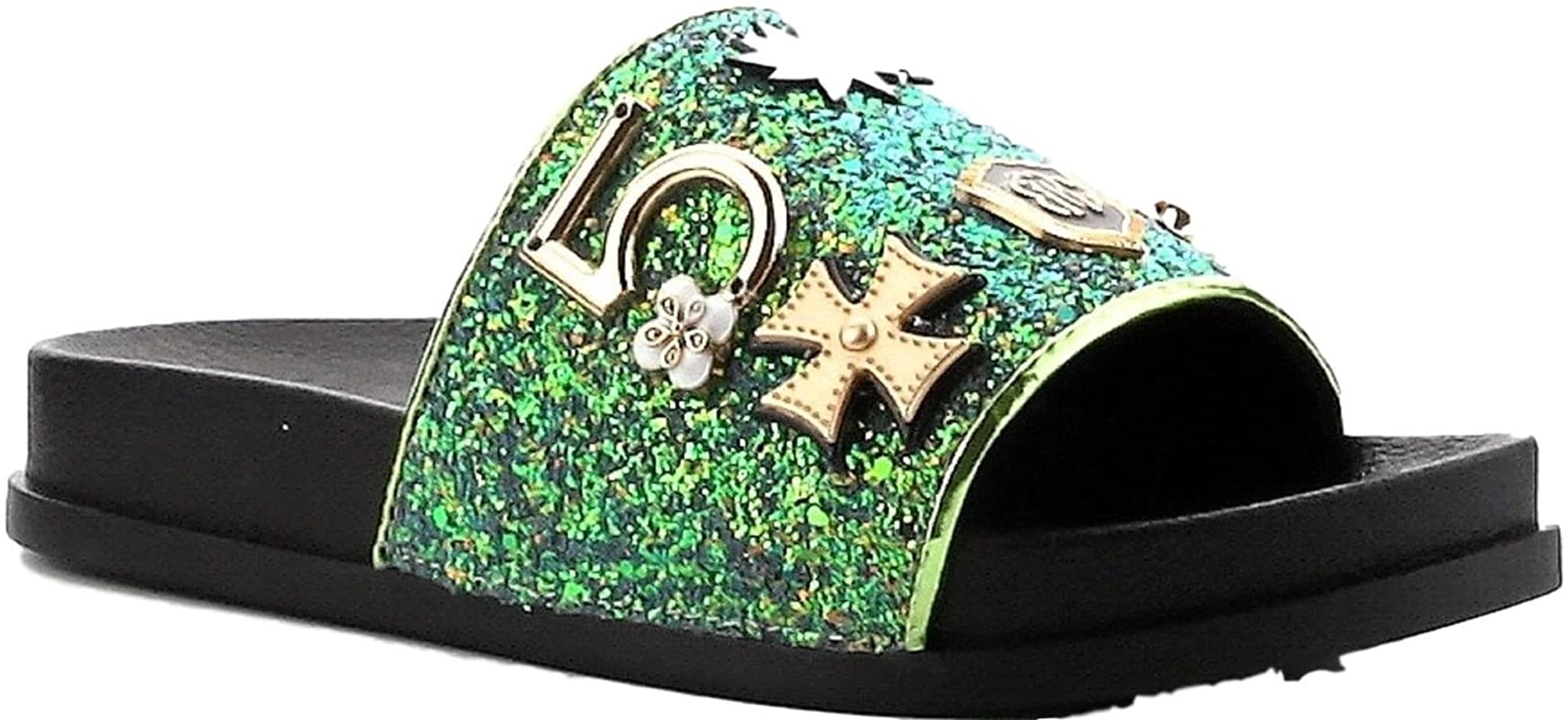 cape robbin slides glitter