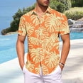 thumbnail image 2 of Men's Hawaiian Shirts Button Down Short Sleeve Tropical Floral Print Tops Aloha Summer Beach Casual Vacation Shirt Mens Dress Shirts, 2 of 6