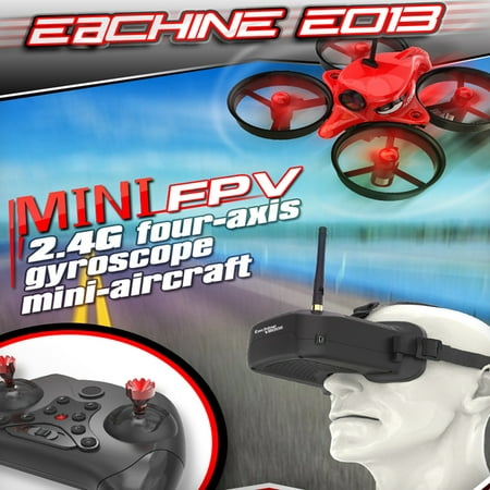5.8G 1000TVL 40CH Camera Eachine E013 Micro FPV Racing Quadcopter RC Drone VR006 VR-006 3 Inch Goggles (Best Fpv Goggles 2019)