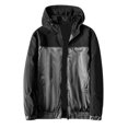 thumbnail image 2 of Mens Autumn Loose Stitching Hooded Waterproof Breathable Flight Suit Top Blouse, 2 of 4