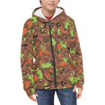 thumbnail image 3 of chaqlin Boys Dinosaurs Hoodies Size 8-10 Zip Up Hoodies Sweatshirts Casual Long Sleeve Hooded Jacket Kids Drop Shoulder Cardigan with Pocket, 3 of 7