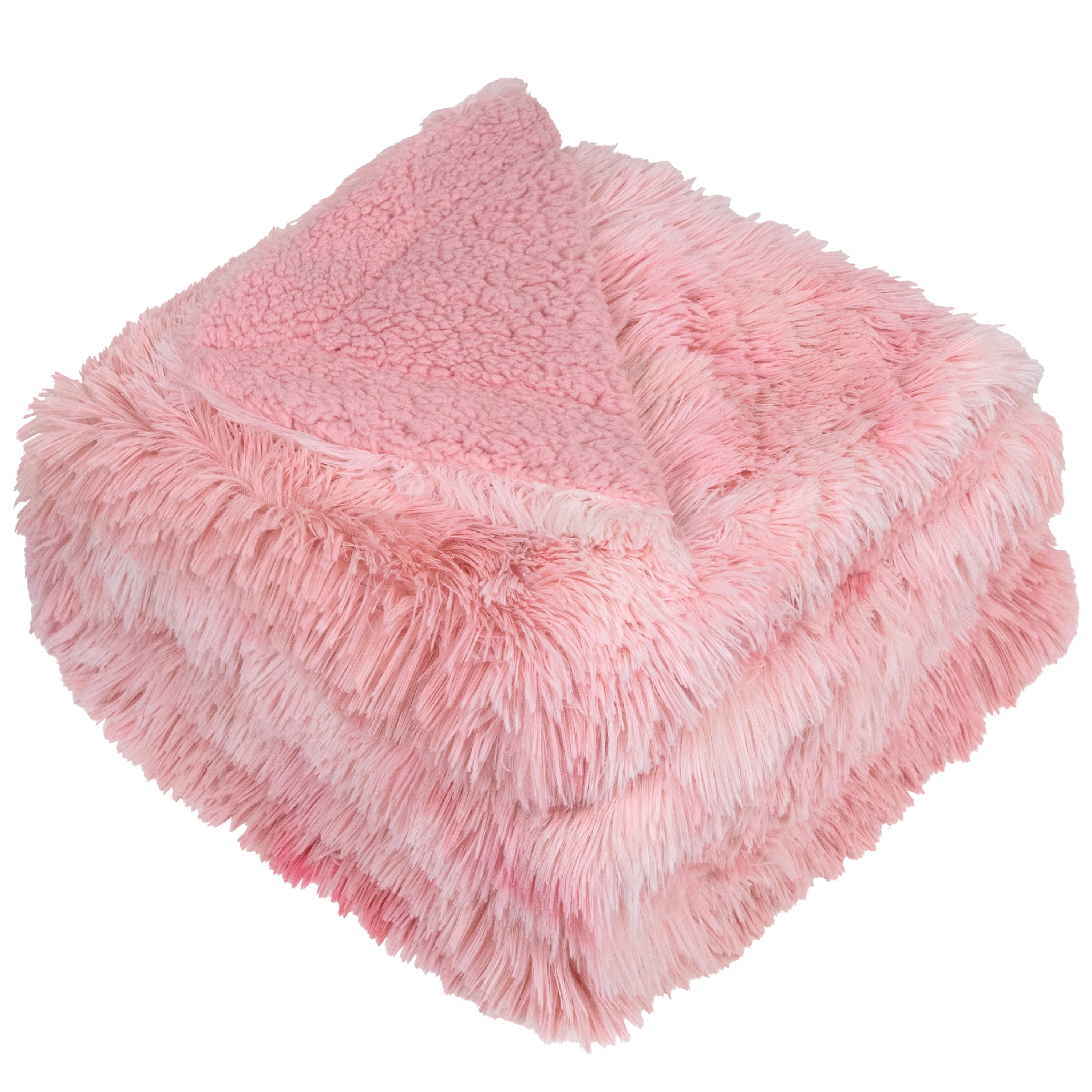 Pavilia Tie-dye Faux Fur Throw Blanket, Furry Fuzzy Fluffy Shaggy Plush  Warm Reversible Thick For Bed Couch Sofa, Pink/twin - 60x80 : Target
