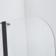 thumbnail image 3 of Vinnova 318139-HD-MB 39 x 55 in. Canteras Hinged Frameless Tub Door, Matte Black, 3 of 9