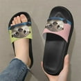 thumbnail image 3 of Jrysaedy Cute Otter Pattern Slide Sandals for Women Men Ultra Comfort Recovery Pillow Slippers Soft Summer Beach Shoes, 3 of 7
