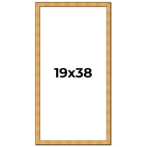 19x38 Frame Gold Rustic Solid Wood Picture Frame | 1.25 Inch Wide Moulding | Rustique Gold