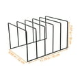 thumbnail image 4 of MasteelfCA Desktop Iron Storage Rack Magazine Rack Book Record Holder File Organizer, 4 of 8