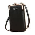 thumbnail image 4 of Crossbody Cell Phone Purse Crossbody Phone Bag Mujeres Niñas con correa ajustable Negro Yuyangstore Monedero del teléfono celular, 4 of 8