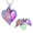 Rainbow, variant on Personalized Jewelry Openable Heart Wing with Little Heart Urn for Ashes Cremation Jewelry for Ashes Urn Necklace Lockets for Human Ashes