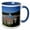 Blue/White, variant on 3drose, Yellowstones Grand Prismatic from Above, 11oz Two-tone Black Mug