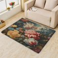 thumbnail image 2 of Lily Flower Rug 5x7, Flowers Carpet for Living Room, Wild Lily Area Rug for Living Room, Super Soft Low Pile Machine Washable Non Slip Stain Resistant Rug, 2 of 7