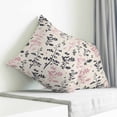 thumbnail image 3 of Grey Pink Botanical Pillow Covers 20x20 Inch Decorative Throw Pillow Cover, Rustic Country Spring Floral Summer Leaf Sofa Pillowcases Accent Cushion Case Home Decor Bedroom Living Room, 3 of 6